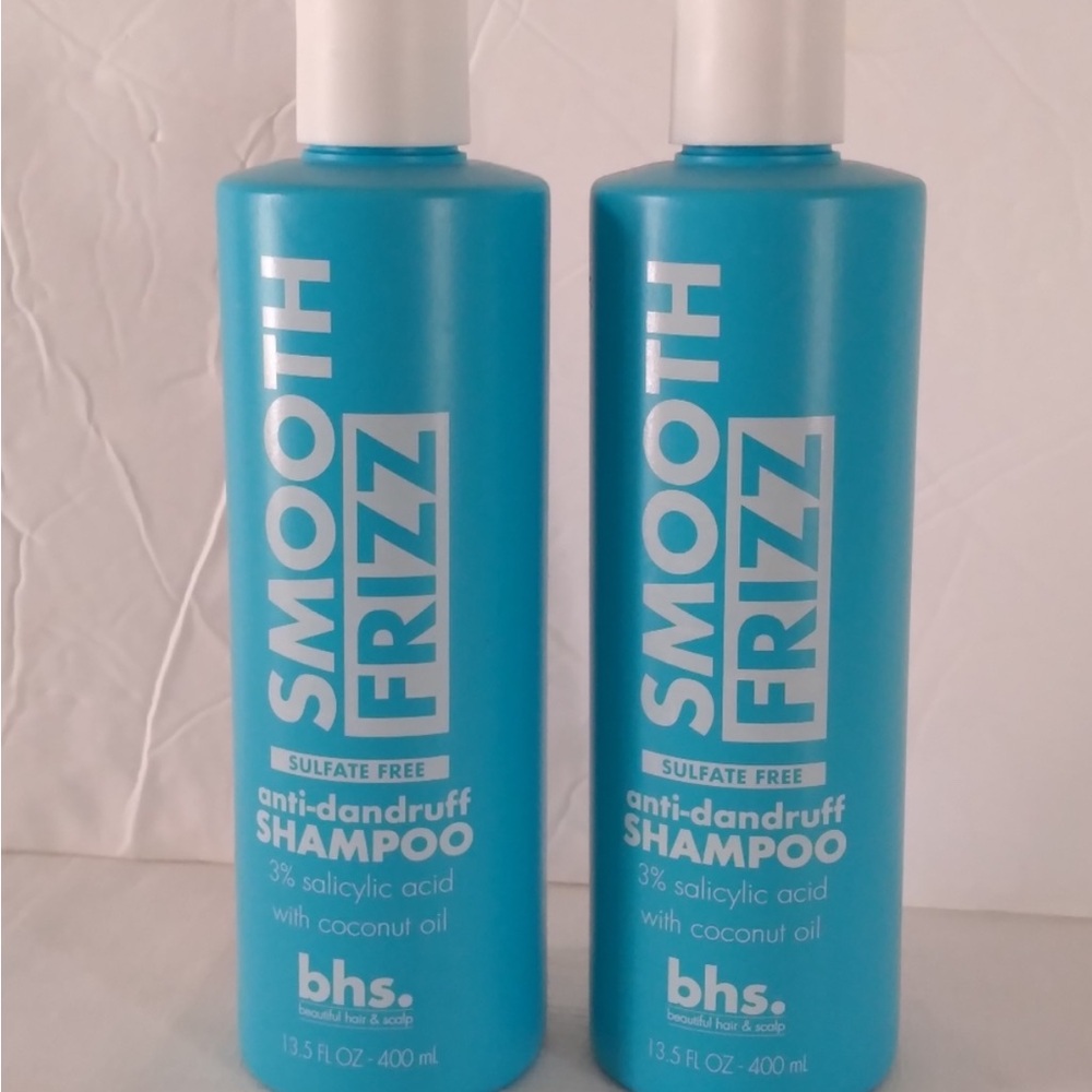 BHS Anti dandruff shampoo with coconut oil  smooth frizz 13.5 fl oz.